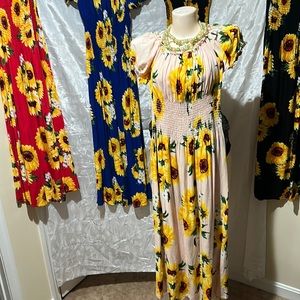 Flower dress summer dress long